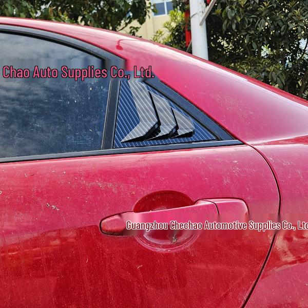 Carbon Fiber Rear Quarter Window Louvers for 03-16 Mazda 6 Exterior Decoration