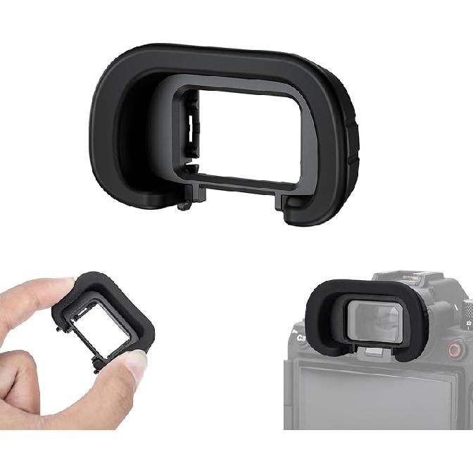 JJC Camera Eyecup Eyepiece Viewfinder for Sony A7 III A7 II A7 A7R IV A7R III A7S II A7S A99 II A9 A58 Camera, Soft Silicone Eye Cup Replacement of