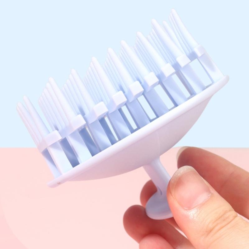 Scalp Massage Brush for Wet and Dry Hair Gentle Head Massage Brush Silicone Shampoo Hair Brush Shampoo Brush