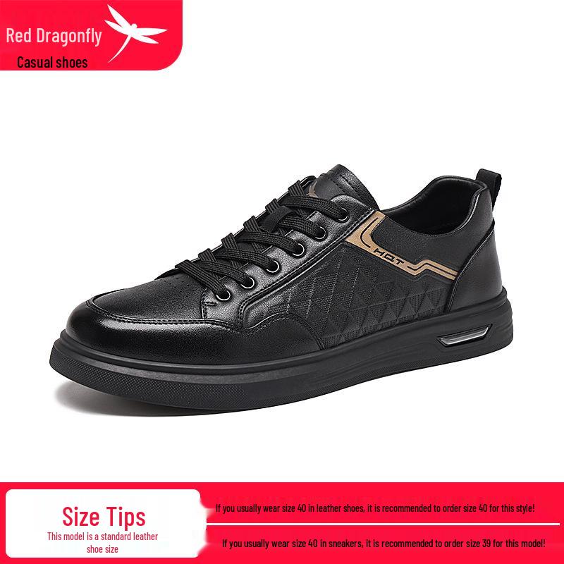 Red Dragonfly Men's 2025 Summer White Casual Sneakers