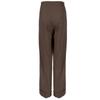 Fashion Pleated Wide Leg Pants Autumn Solid High Waist Suit Pants With Pocket Elegant Office Lady Trousers 24307