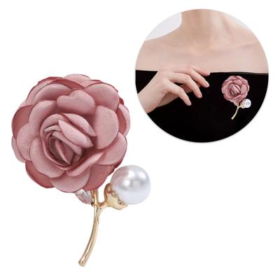 Stylish Flower Brooch Lapel Pin Wedding Gown Brooch Pin for Women Wedding Dress Suit Ladies Sweater Shawl Brooch Pin
