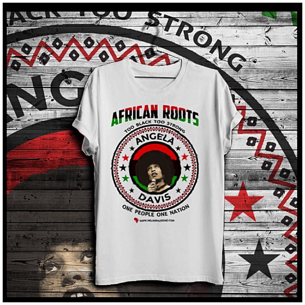 Анджела Дэвис Месяц черной истории Меланин Гордость Африканские корни Свобода футболка Унисекс футболка XL
