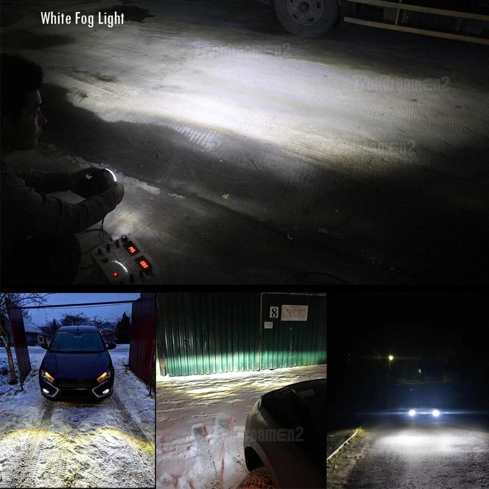 2 X Fog Light 30W 8000LM Car LED Fog Lamp H11 12V For Toyota Camry Land Cruiser Prado Prius Tundra C-HR CHR Sienna Solara Avalon