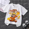 NARUTO Round Neck Tshirts for Boys Girls Anime Cartoon Cute Printed Shortsleeved Top Children Summer Fashion Tshirt Gifts