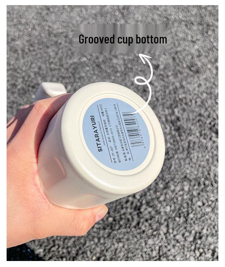 Tazza termica a doppia bevanda di grande capacità con cannuccia e manico - Ideale per sport all'aperto e ufficio
