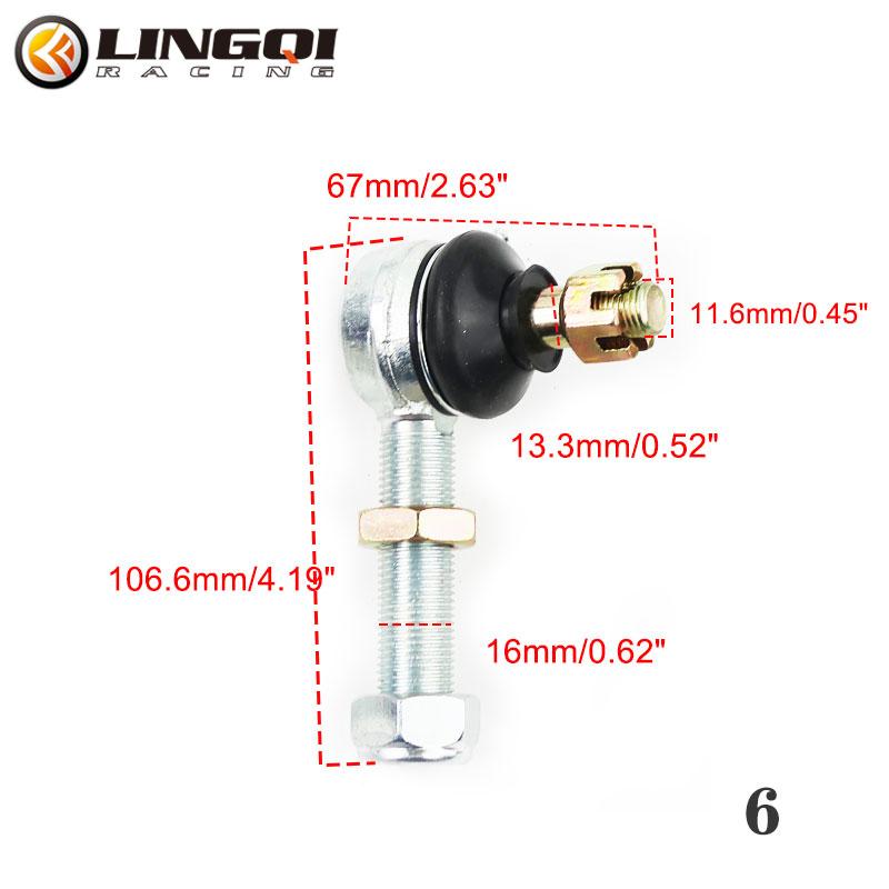 LINGQI M10 M14 M16 Adjustable Ball Joint Kit Electric ATV Go Kart Rocker Arm Spare Parts For Quad Buggy Bike Accessories