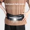 3 IN 1 Multifunctional COB Headlamp USB Rechargeable Wrist Light Outdoor Night Running Waist Bag Light Portable Fishing Belt Pack Light