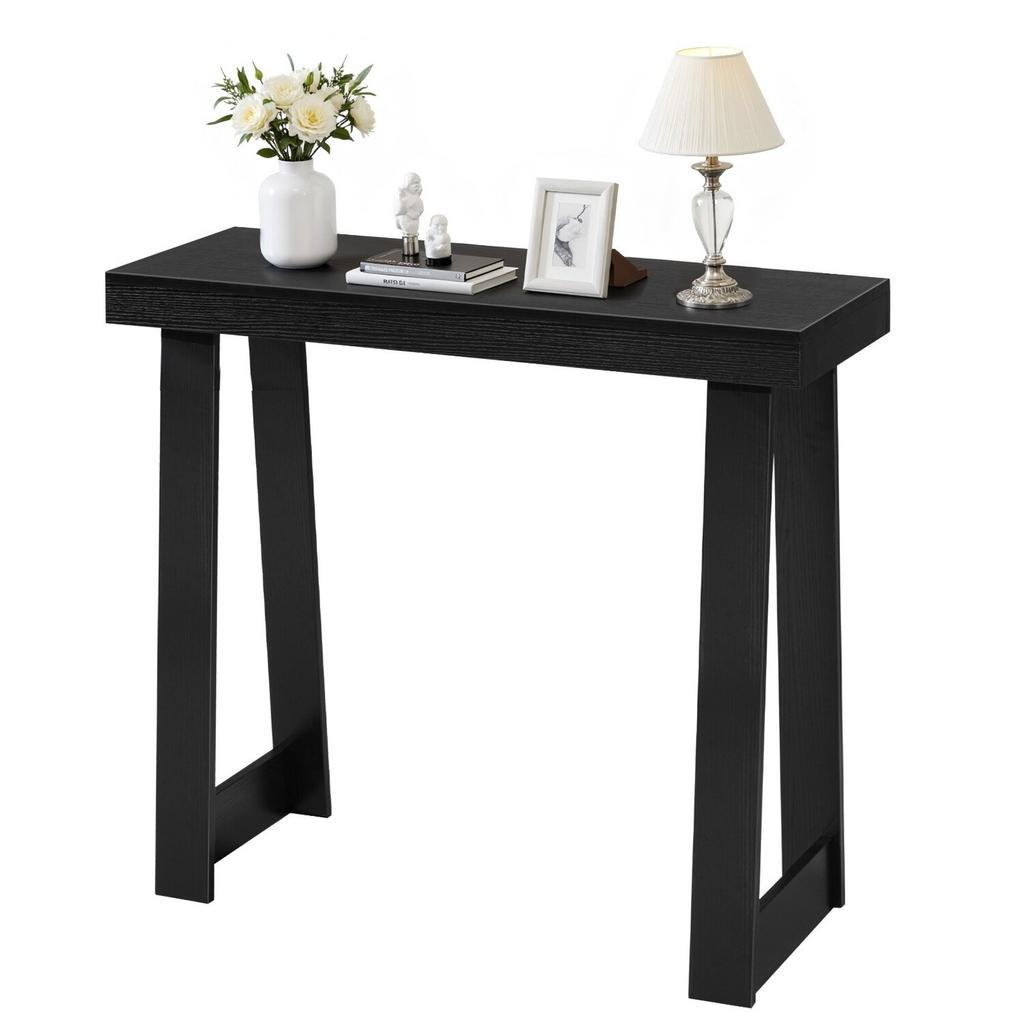 91,5 cm Tavolino Console, Scrivania Moderna Dietro il Divano, Scrivania Rettangolare in Legno per Ingresso, Tavolino Stretto e Lungo per Divano Supporto Decorativo, Ideale per Corridoio, Camera da Letto,