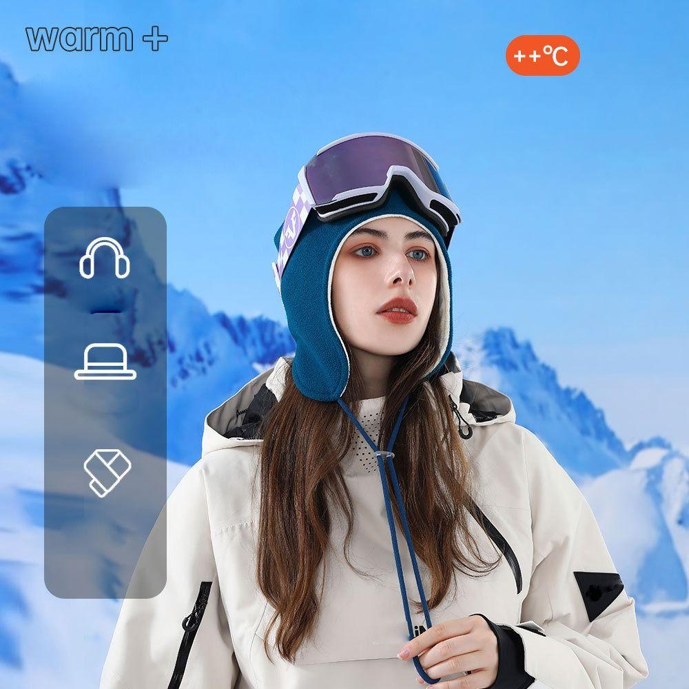 Earflap Warmer Autumn Winter Hats Thickened Ear Protection Beanie Caps Warmer Bonnet