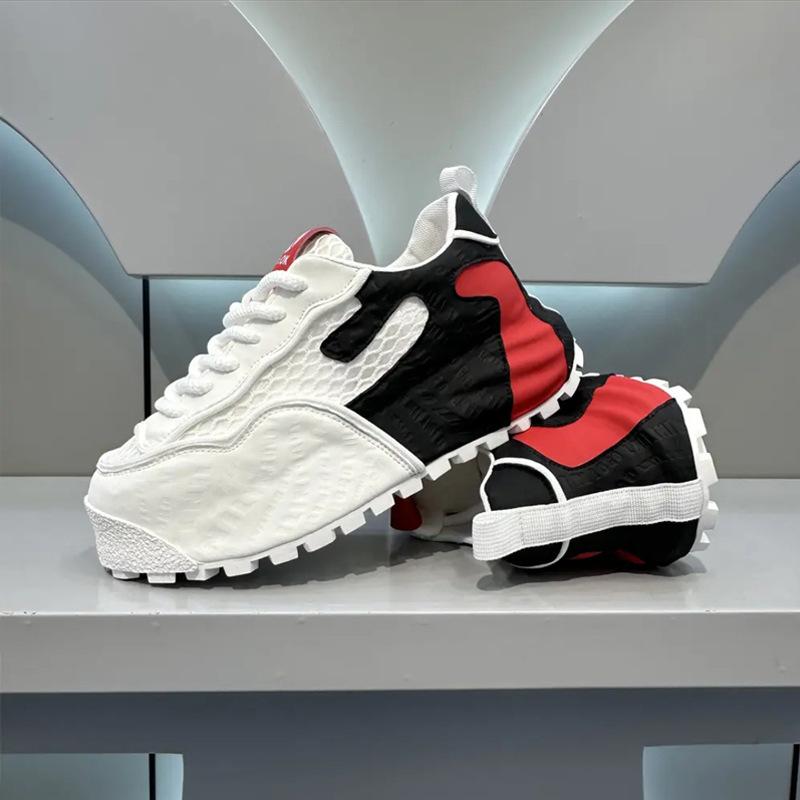 Men's Shoes 2025 Summer New Breathable Thick-soled Mesh Shoes Non-slip and Wear-resistant Bag-soled Sports Shoes Men's Casual Shoes