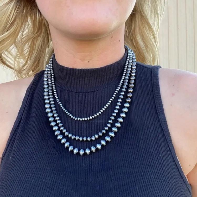Sophisticated Triple Layer Matte Necklace Sturdy CCB Gift for Birthdays and Anniversaries