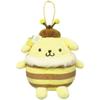 Hatakeyama Shouji Sanrio Mini Mascot Chisana Ikimono Pompompurin Mitsubachi Plush Ball Chain Key Holder Character Approximately Total Length 10cm