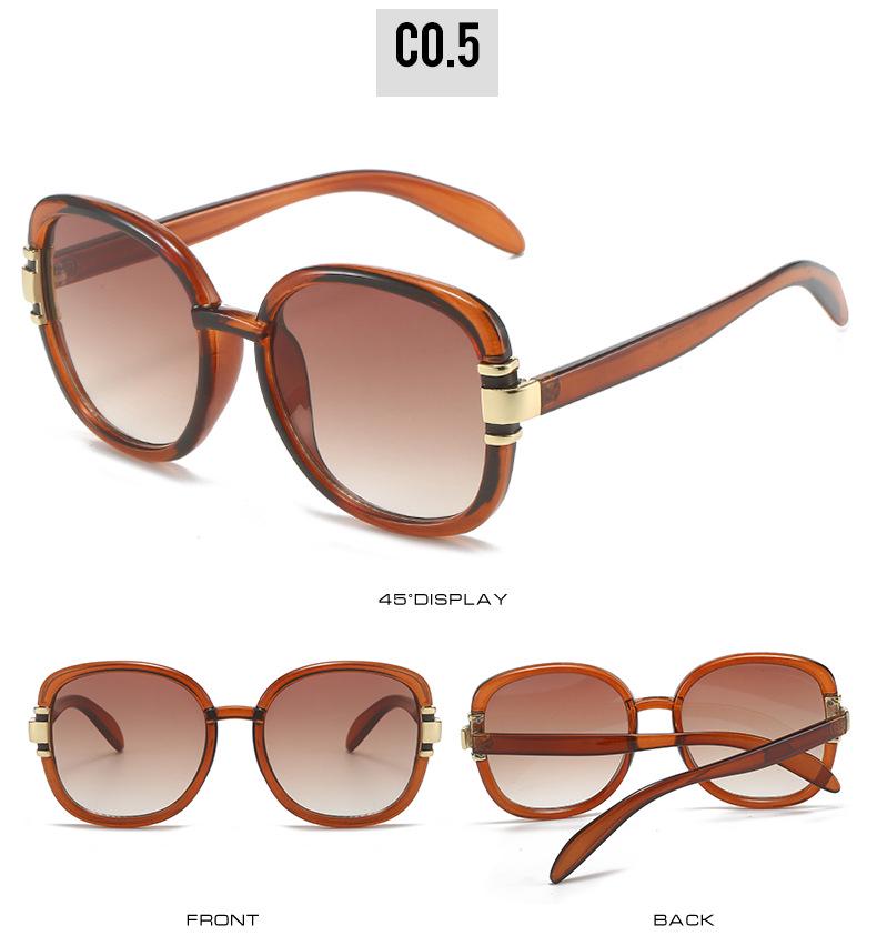 2023 Trendy Oval Sunglasses - European & American Street Style, Influencer Inspired, Hand-Grip Design for Women