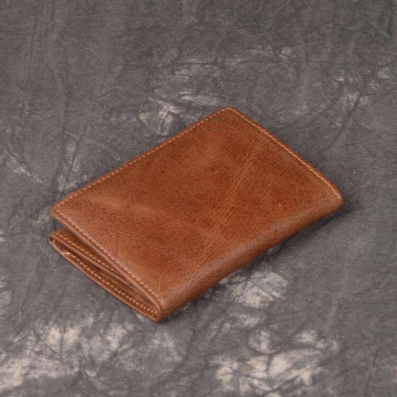 Durable Real Leather Card Holder Mens VIP Credit Cards Wallet Slim Business Card Keys Earphone Storage Small Purse