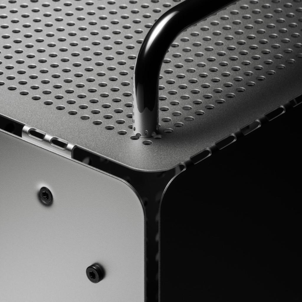 teenage engineering PC case Homemade PC Dual slot GPU compatible SFX power supply Compatible Aluminum Mini-ITX Computer-1 (Aluminum)