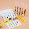 Test Tube Clip Beads Toy Children Logic Concentration Fine Motor Training Game Montessori Teaching Aids Educational Toy for Kids