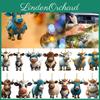 Colorful Cartoon Cow Car Hanging Ornament For Christmas Tree Home Decor
