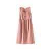 Plus size women clothing [Scotland Island] Chubby Girl Summer Holiday Style Plaid High Waist Meat Covering Loose Vest Dress