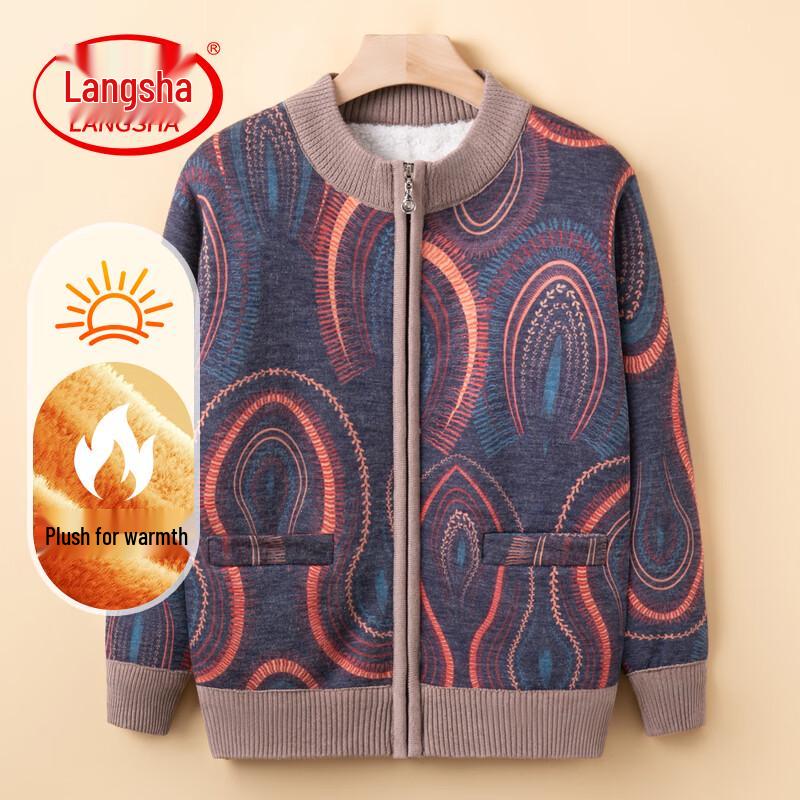 LangSha Women s Autumn Winter Fleece Lined Coat 2XL