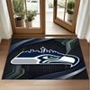 Seattle Seahawks Design Kristall-Samt Teppich Weiche Dekorative Matte für Schlafzimmer Eingang