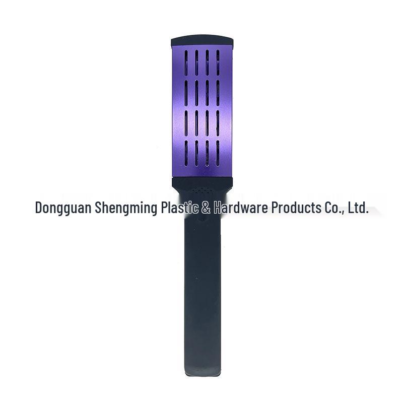 

V-образная лопаточная щетка: Термостойкая расческа для выпрямления с щетиной кабана для разглаживания и укладки волос Glossy Handle фиолетовый