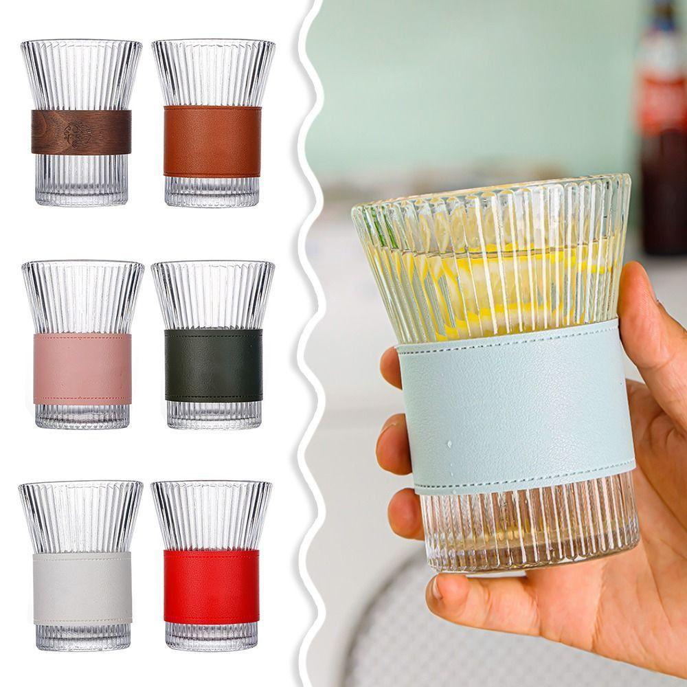 

Heat Resistant Glass Cup Anti-scalding Coffee Cup Gift Organ Cup Wooden case