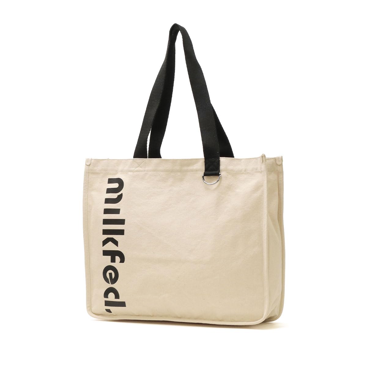 

Milkfed Tote Cut Out Logo Piping Black Bag, Tote, чёрный