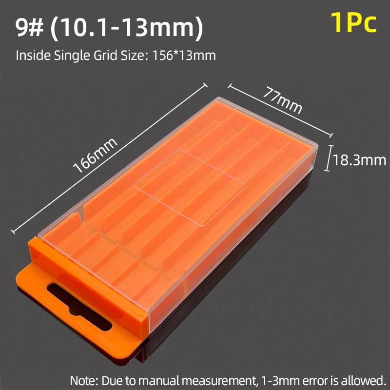 Drill Storage Box Plastic Drawing Box Special Tool Box For Twist Drill Tap Accessories Parts Storage Box