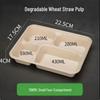 Eco-Friendly 4-Compartment Disposable Food Container