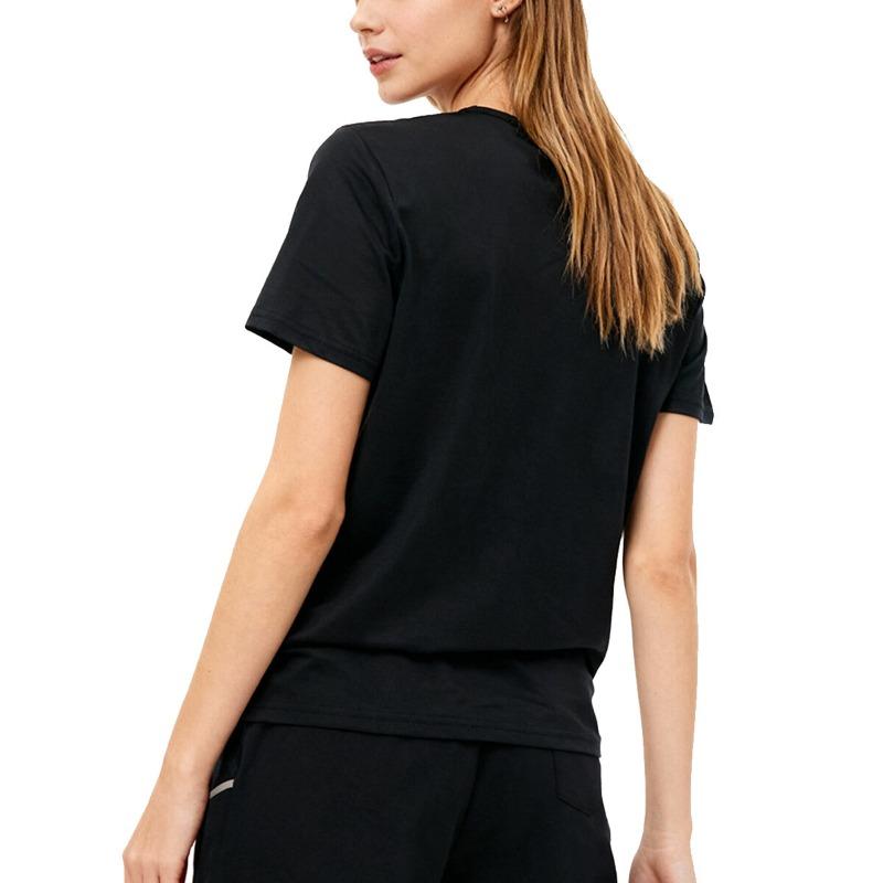 Europäische Größe Damen T-Shirt | Einfache Hühnerkunst Kräftige Umrisse Set Gedruckt Kurzarm Rundhals T-Shirt | Modisch Lässig Ganzjahres