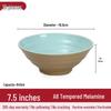 Gannian A8 Melamine Two-Tone Ribbed Noodle Bowl