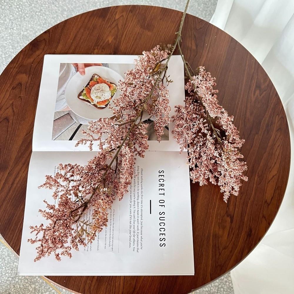 Длинные ветки Искусственный Мягкий Иней Искусственные Растения Симуляция Ветки Дерева Свадебное Украшение M-Pink