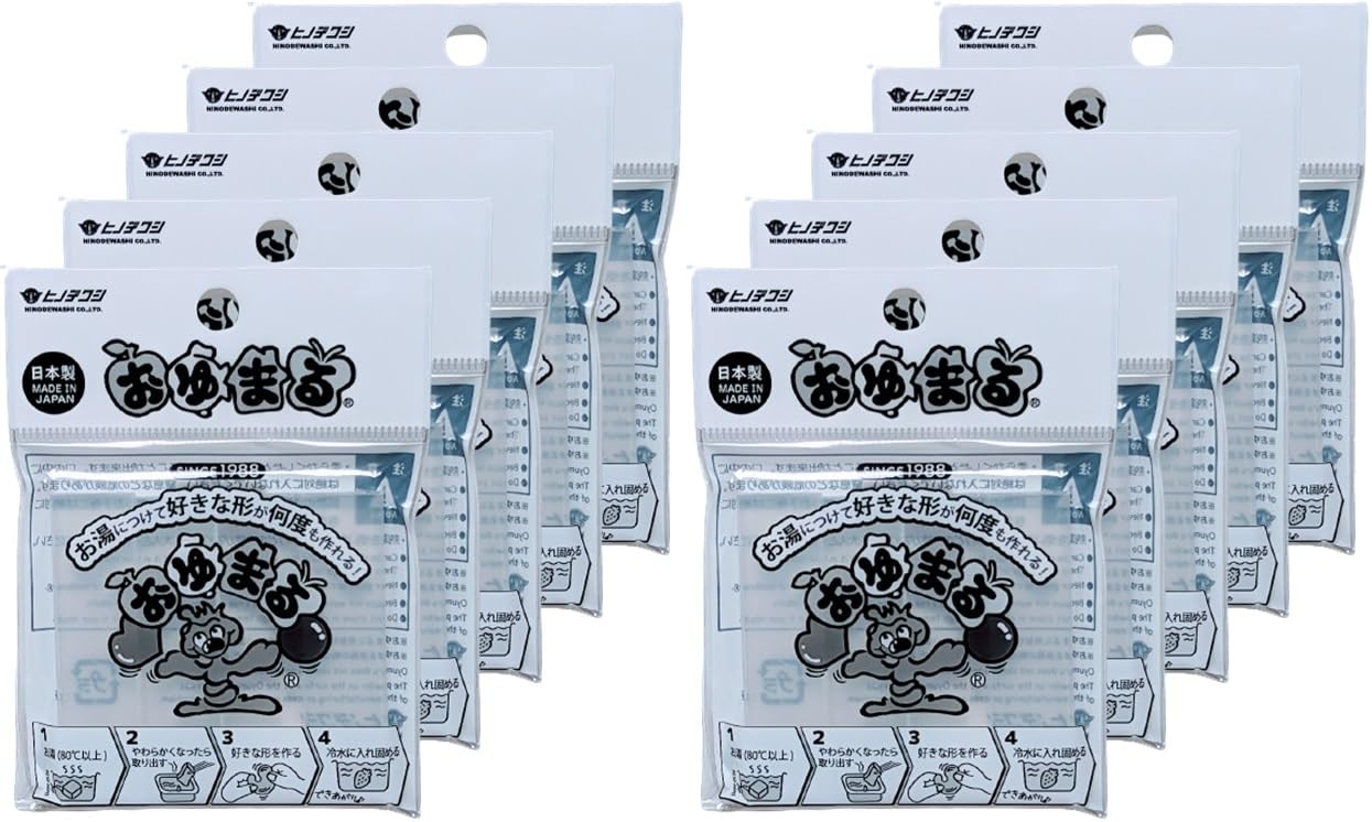 

Oyumaru Clear Plastic Clay, 4 pieces per pack, 10 bags