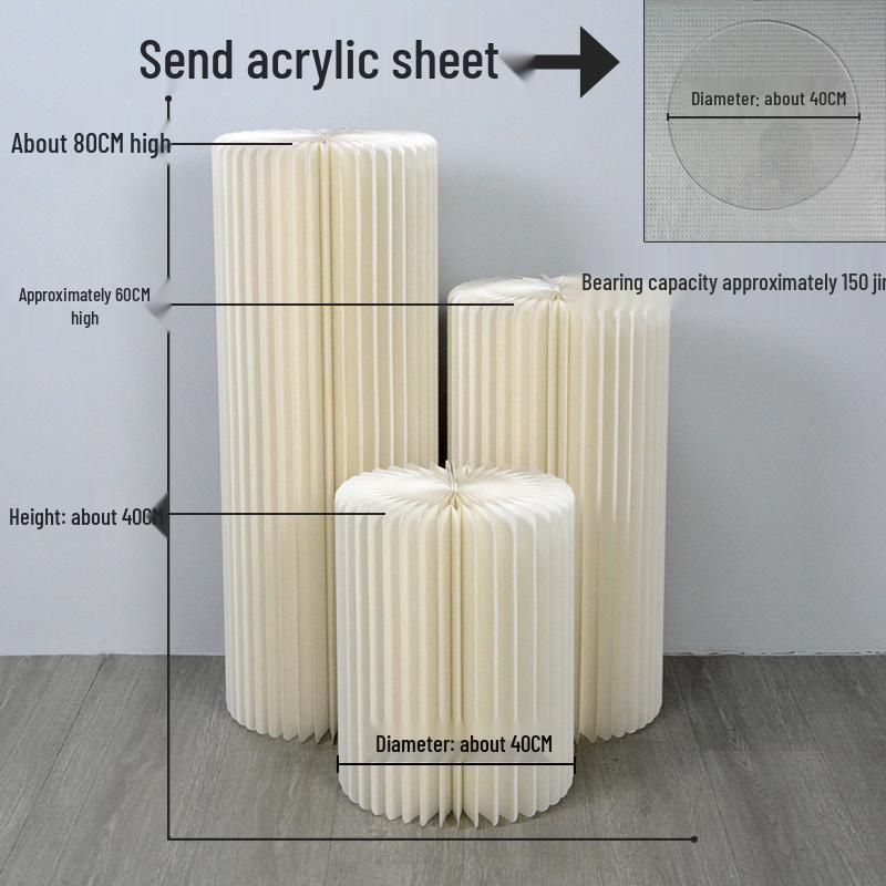 Paper Folding Dessert Table Cake Stands & Wedding Decoration Aisle Markers