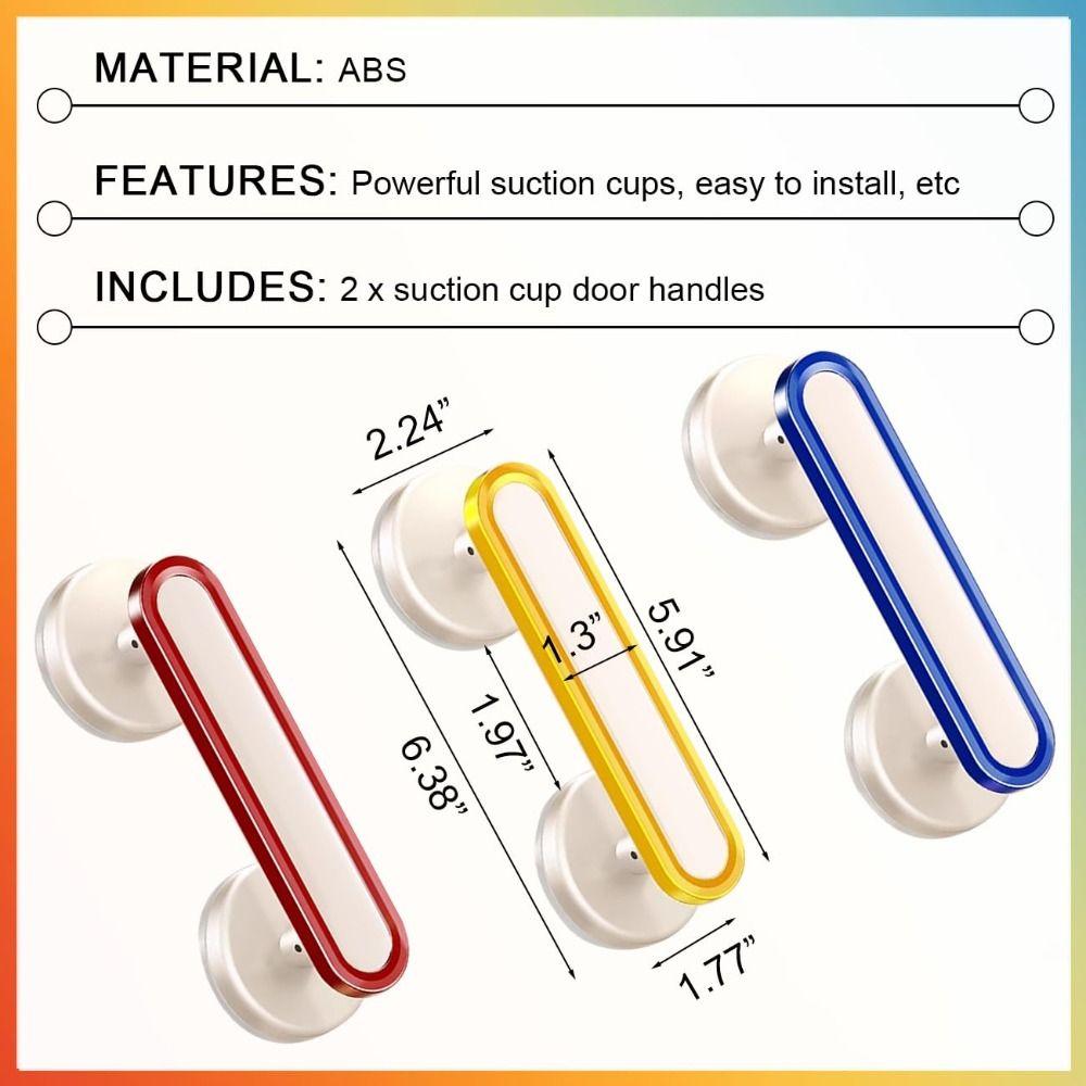 No Drilling Required Universal Suction Cup Handle Powerful Vacuum Suction Handle  Sliding Doors