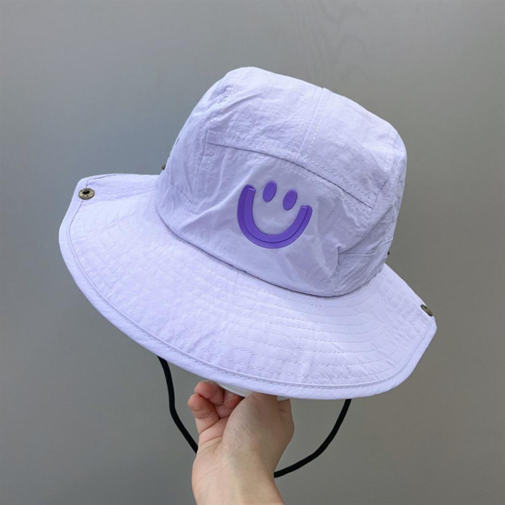 

Cotton Sun Cap Breathable Fishing Hat Outdoor Kids Bucket Hat фиолетовый