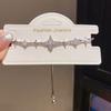 Light Luxury Female Geometric Oval Bracelet With Gold Plated Zirconia Design