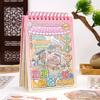 1Set Chinoiserie Thema Landschaft Stickerbücher Berg Fluss Welt Serie DIY Dekoration Sticker Cartoon Szene Stapelsticker