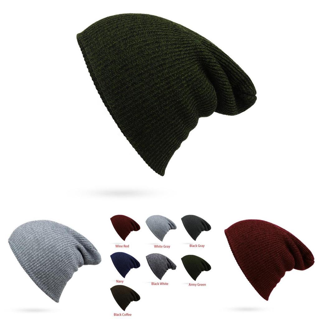 Premium Quality Men Women Unisex Knit Baggy Beanie Winter Hat With Timeless Design