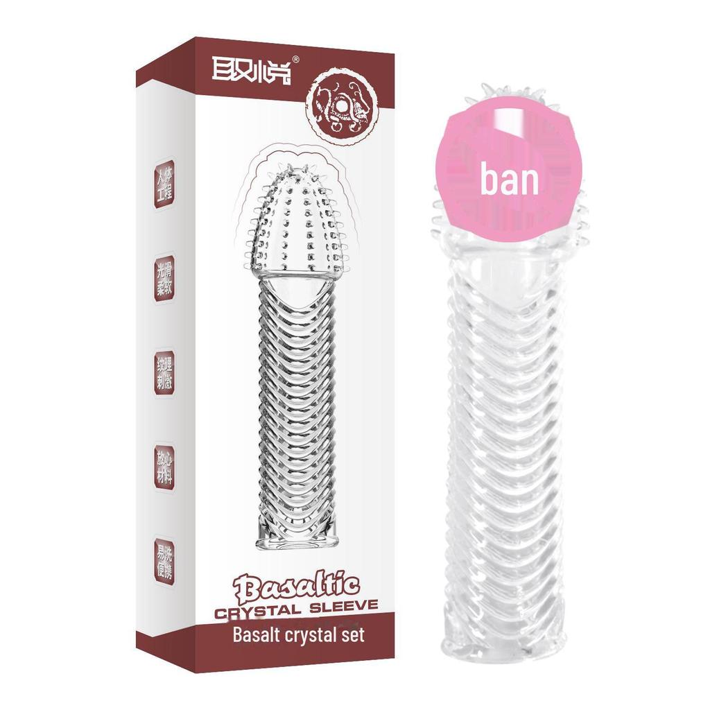 Pánský potěšující prstenový set se čtyřmi zvířaty a křišťálem vlčího zubu - Erotické hračky pro dospělé