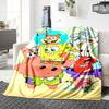 1Pc Spongebob Squarepants Adventure Blanket Soft Throw Blanket For Home Bedroom Bed Sofa Travel Office Solid Christmas Blanket