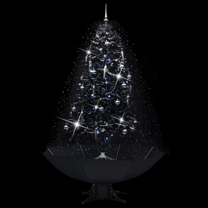 VidaXL Snowy Christmas Tree with Umbrella Base Christmas Decoration Artificial Fir Living Room Home 289934