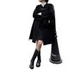 Autumn/Winter V-Neck Wool Vest Dress - Stylish Slimming Design