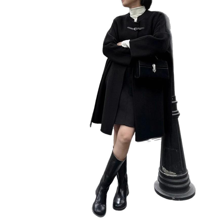 Autumn/Winter V-Neck Wool Vest Dress - Stylish Slimming Design