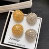 2024 European & American Style Gold-Plated Geometric Stud Earrings: Luxurious & Fashionable Women’s Jewelry