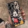 Graffiti M-Mickey Minnies Plating Phone Case For iPhone 17 17e 16e 16 15 14 13 12 11 Pro Max X XR XSMax Mini Air Plus Anti-Fall