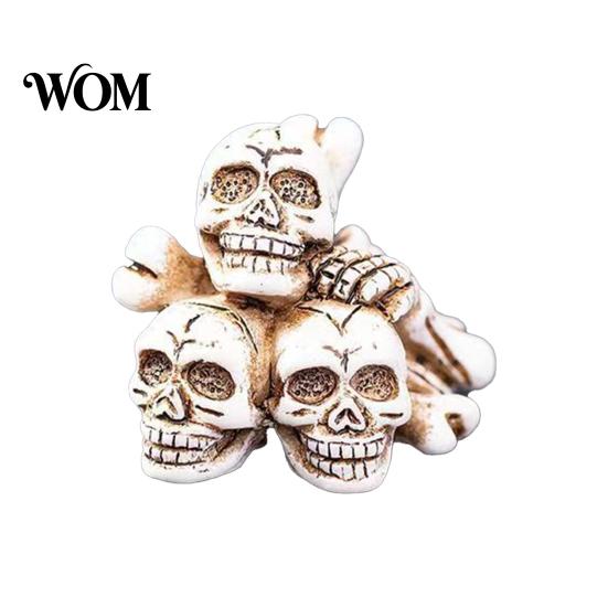 Miniature Ghost Tombstone Figures Halloween Resin Ornaments, Micro Landscape Desktop Decor, Horror Party Table Decor Scene Accessories for Fish