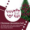 Flocked Christmas Ornaments 24 Pieces Flocked Holiday Decor Hangable Christmas Ornament For Indoor Outdoor Party Gathering