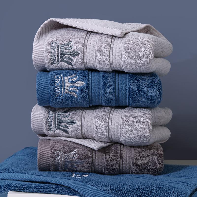 100% A-Grade Antibacterial Cotton Bath Towel - Thick, Soft, Absorbent, Quick-Drying, Adult Size Washcloth